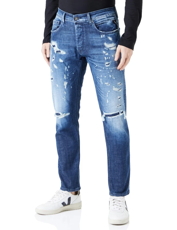 REPLAY Adult M1008 Willbi Jeans, Medium Blue 009-5, 31W / 32L
