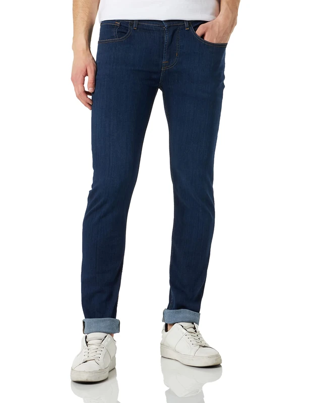 7 For All Mankind Men's JSMXA23X Jeans, Dark Blue,