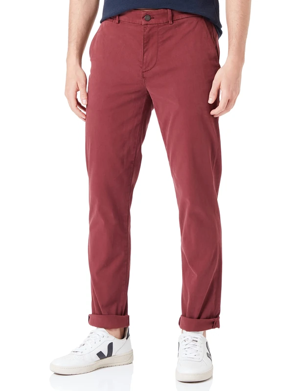 7 For All Mankind Men's Jsu9t490 Trousers, red, 22