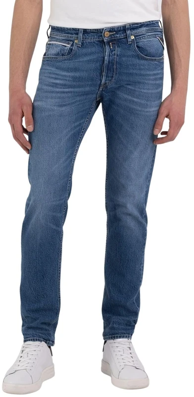 REPLAY Herren Jeans Grover Straight-Fit Original, Medium Blue 009-2 (Blau), 29W / 32L