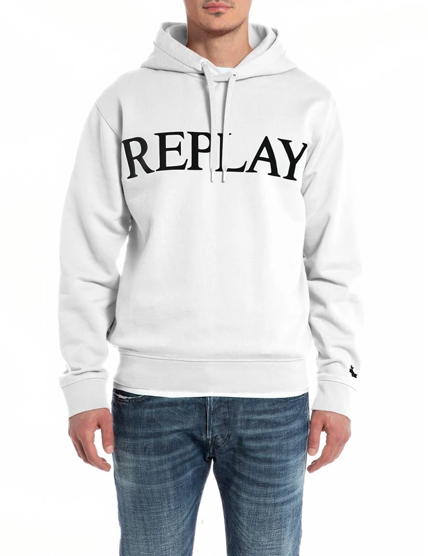 REPLAY men's hoodie with hood