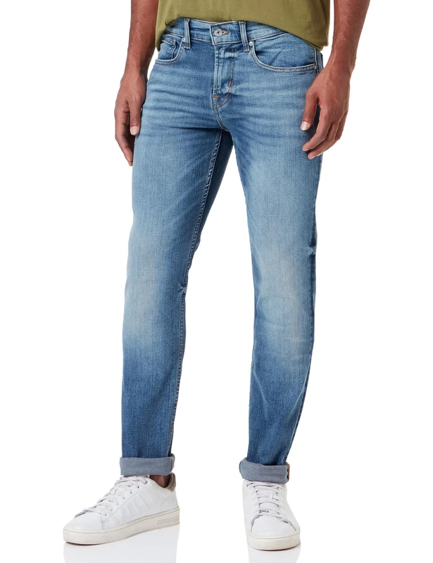 7 For All Mankind Men's Jsmxc890 Jeans, Mid Blue, W32