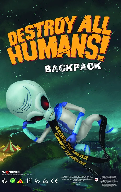 Destroy All Humans! Plush Backpack - Image 1