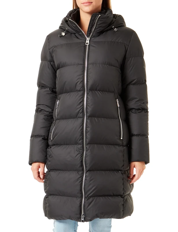 Marc O'Polo Women's 308032971113_990_46 Woven Coats, Black, 20