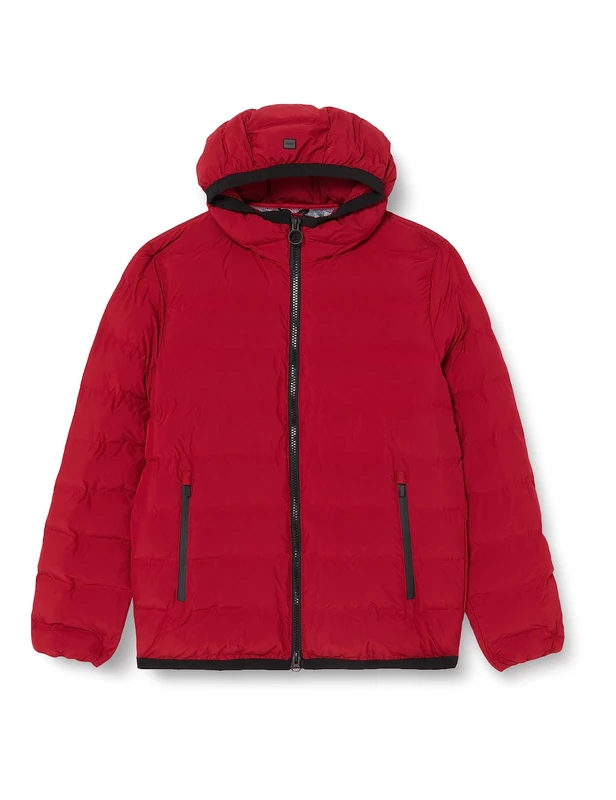 Geox Men's M SPHERICA Jacket, RED Dahlia, 38