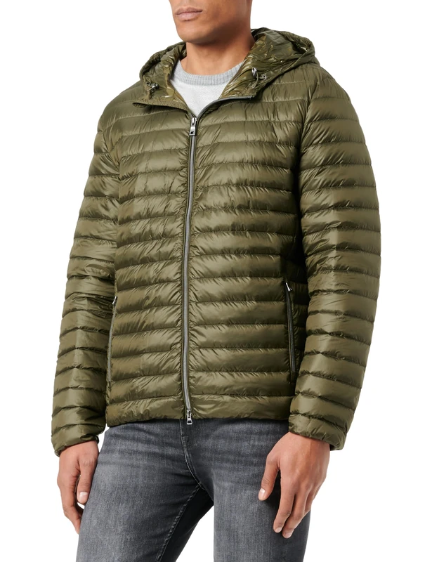 Geox Men's M WARRENS Jacket, Olive Night, 52