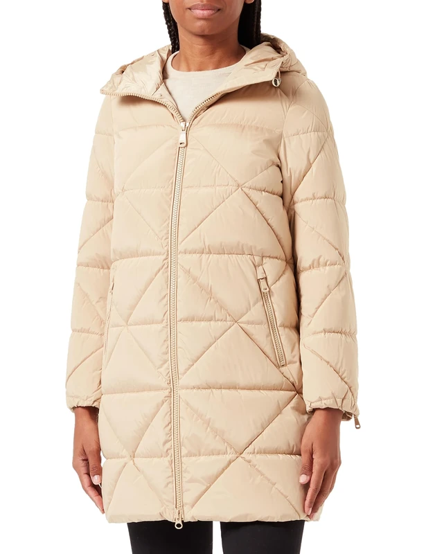 Geox Women's W ALLENIE Jacket, Travertine, 44