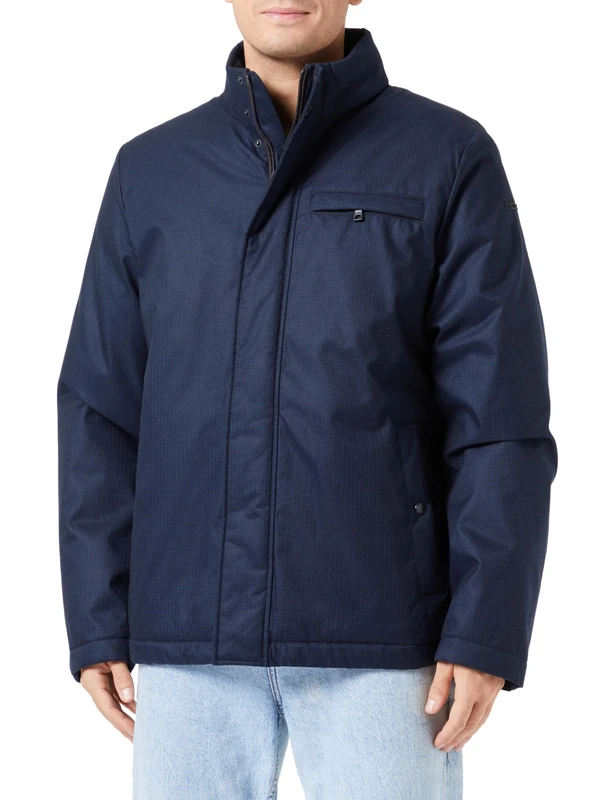 Geox Men's M Vincit Jacket, Sky Captain/Black, 56