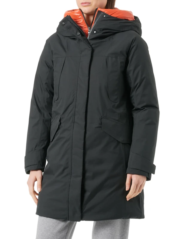 Geox Women's W GENDRY Jacket, Black, 18