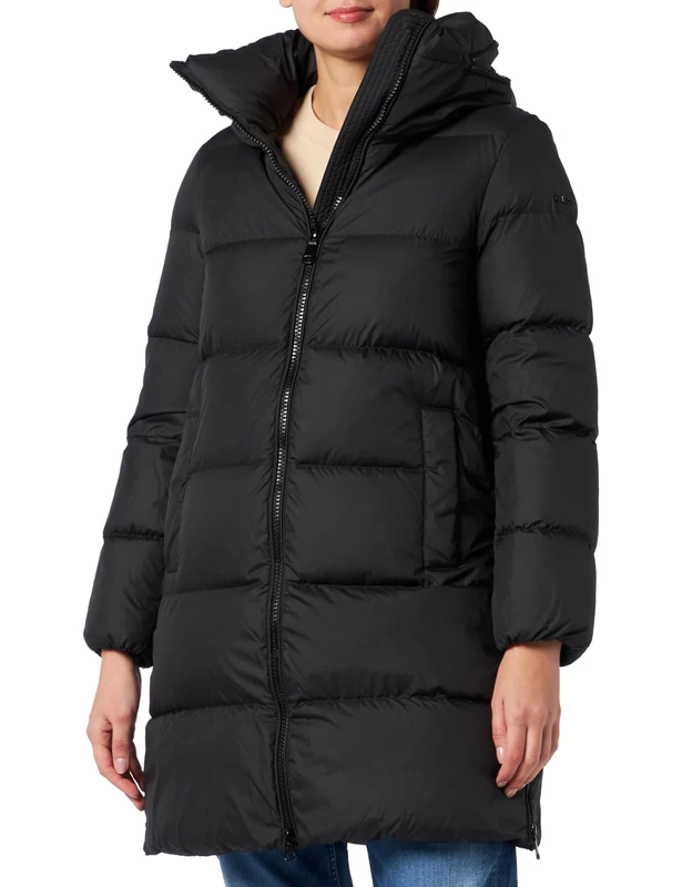 Geox Women's W CAMEI Jacket, Black, 24
