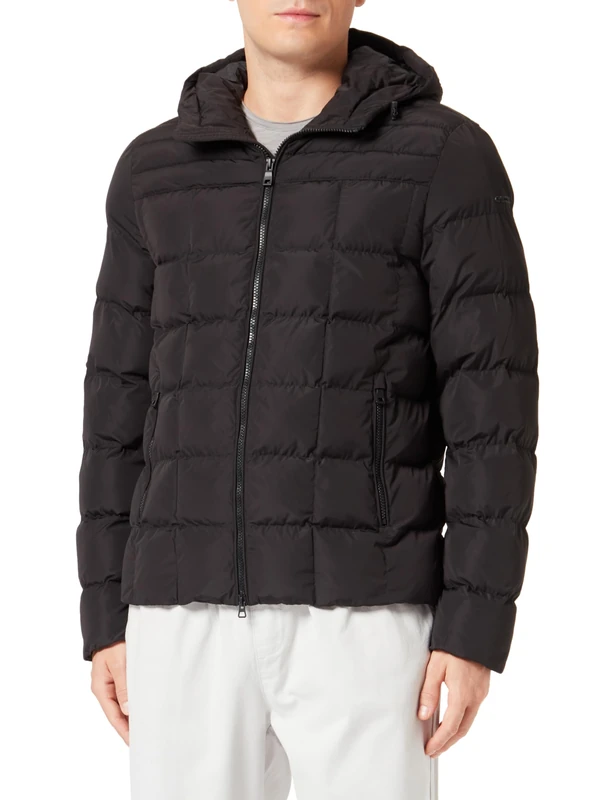 Geox Men's M MAGNETE Jacket, Black,