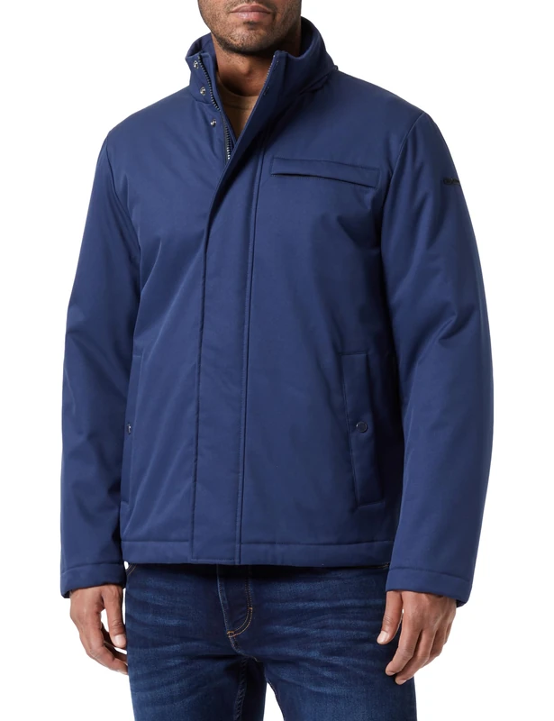 Geox Men's M Vincit Jacket, dress blues, 46