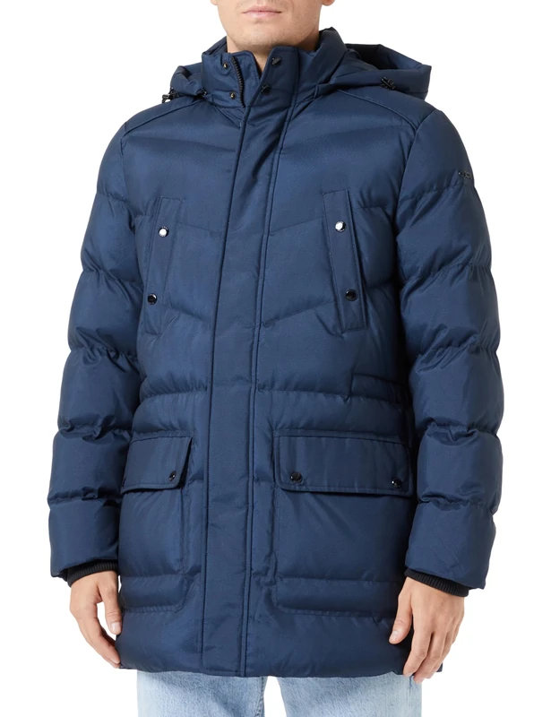 Geox Men's M Sandford Jacket, Sky Captain/Dress BL, 64