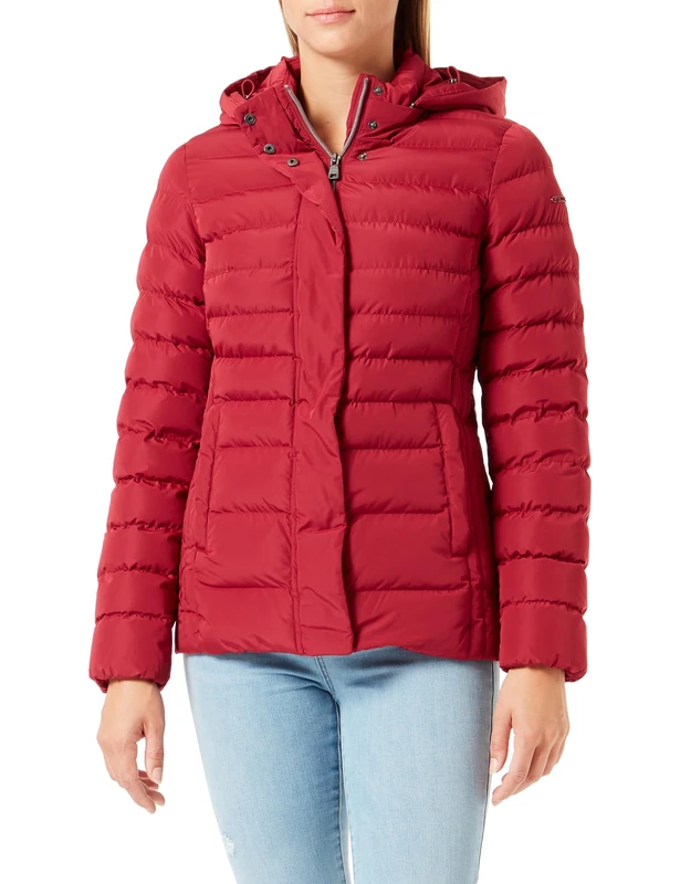 Geox Women's W ANEKO Jacket, RUMBA RED,