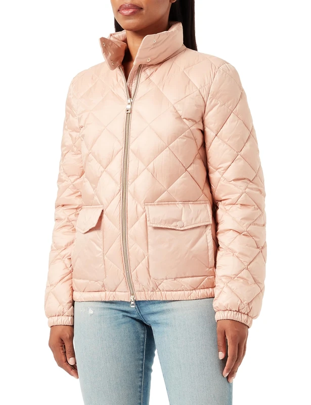 Geox Women's W MYLUSE Jacket, Misty Rose, 40 EU