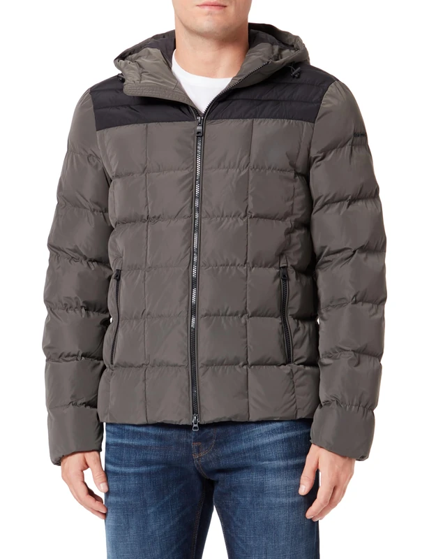 Geox Men's M Magnete Jacket, Rosin/Black, 40