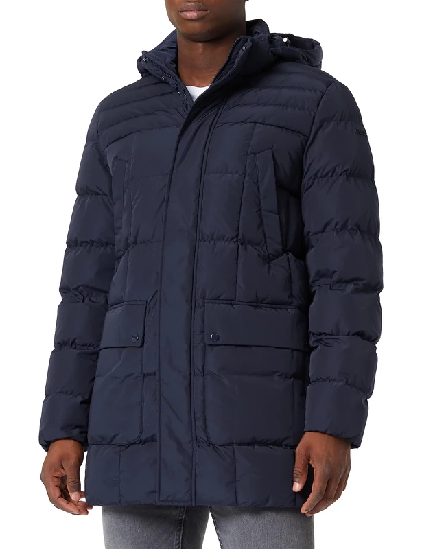 Geox Men's M HILSTONE Jacket, SKY CAPTAIN,