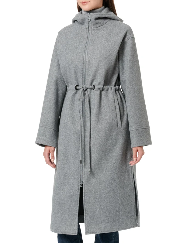 Geox Women's W DORALEA Jacket, LIGHT MELANGE GREY,