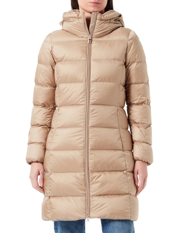 Geox Women's W CHARLENE Jacket, TRAVERTINE,