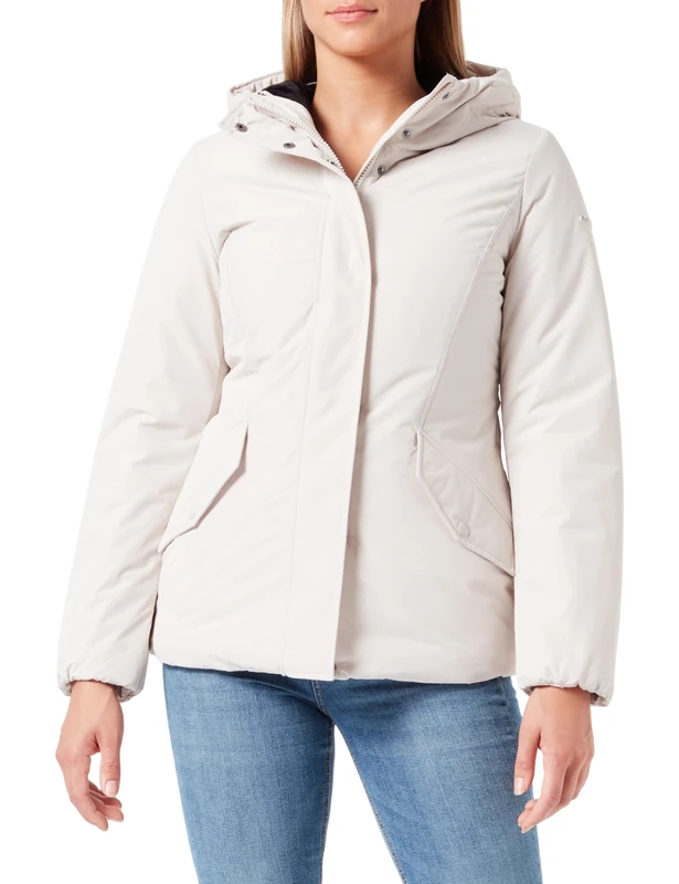 Geox Women's W Myria Jacket, Moonbeam, 22