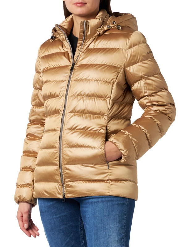 Geox Women's W ZOSMA Jacket, Travertine, 38