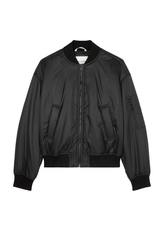 Marc O'Polo Women's 307085170133_990_40 Woven Outdoor Jackets, Black