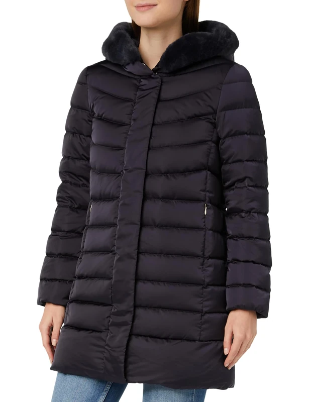 Geox Women's W CHLOO Jacket, Sky Captain, 40 EU