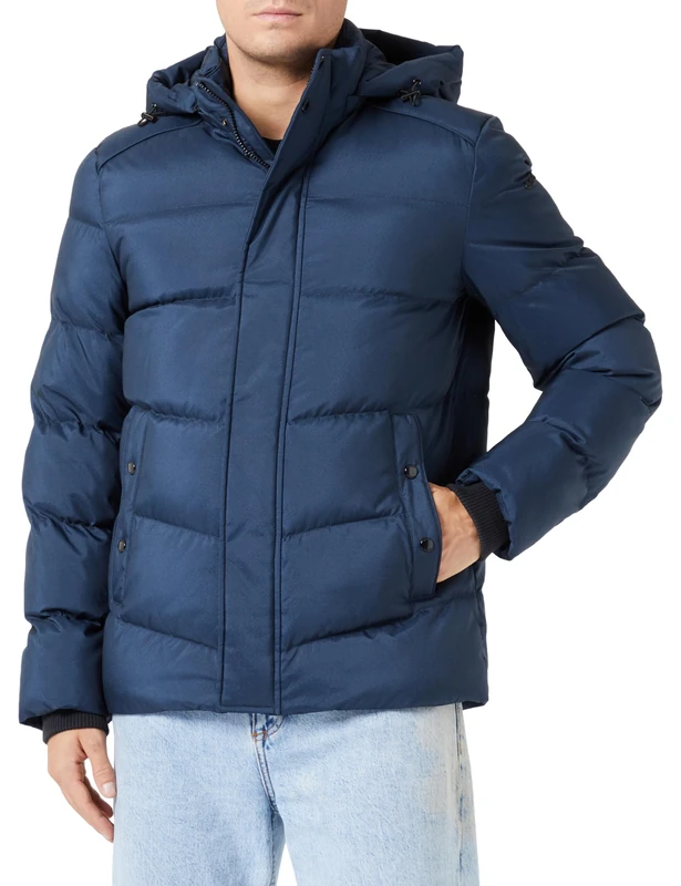 Geox Men's M Sandford Jacket, Sky Captain/Dress BL, 56