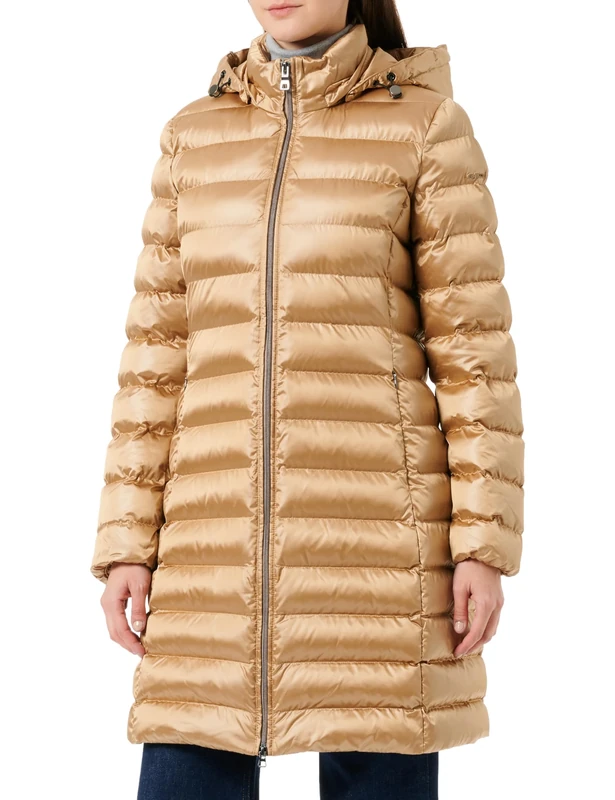 Geox Women's W ZOSMA Jacket, Travertine, 46