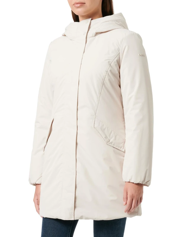 Geox Women's W Myria Jacket, Moonbeam, 14