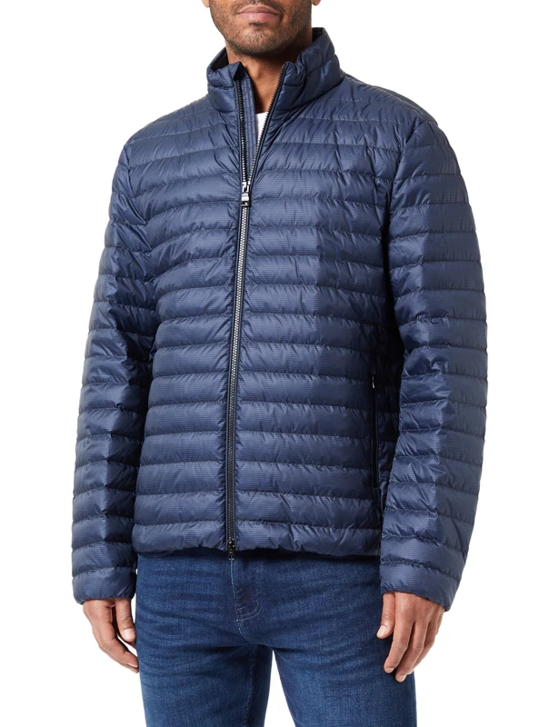 Geox Men's M Dereck Jacket, Sky Captain/Black, 54