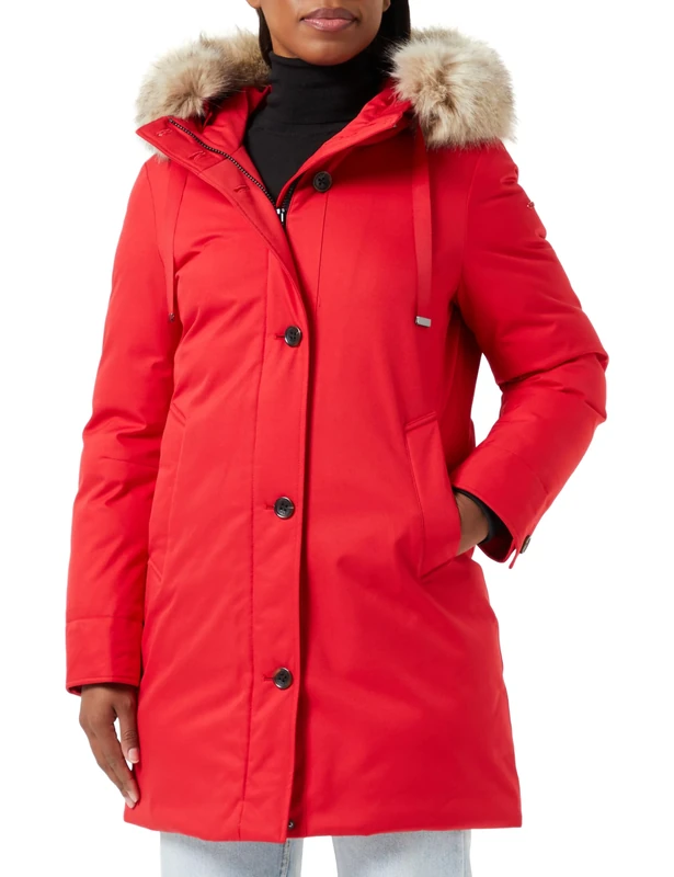 Geox Women's W CARUM Jacket, Lychee, 40
