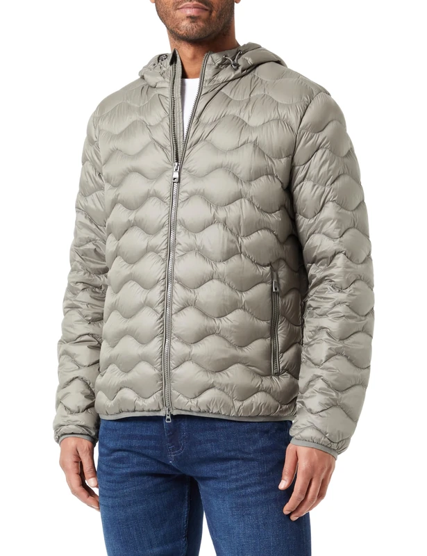 Geox Men's M Ascanio Jacket, Dusty Olive, 54