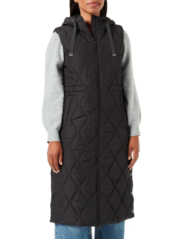 Geox Women's W DIAMANTA Jacket, Black, 24