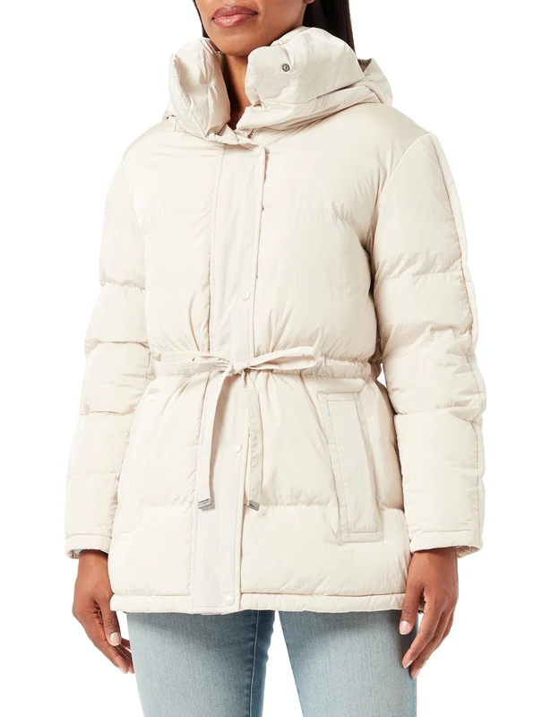 Geox Women's W SKYELY Jacket, MOONBEAM,