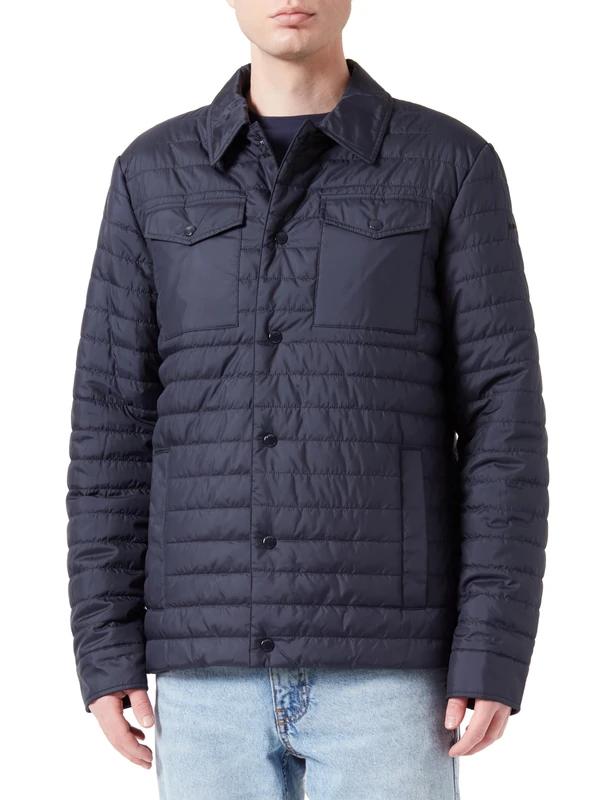 Geox Men's M WILMER Jacket, SKY CAPTAIN,
