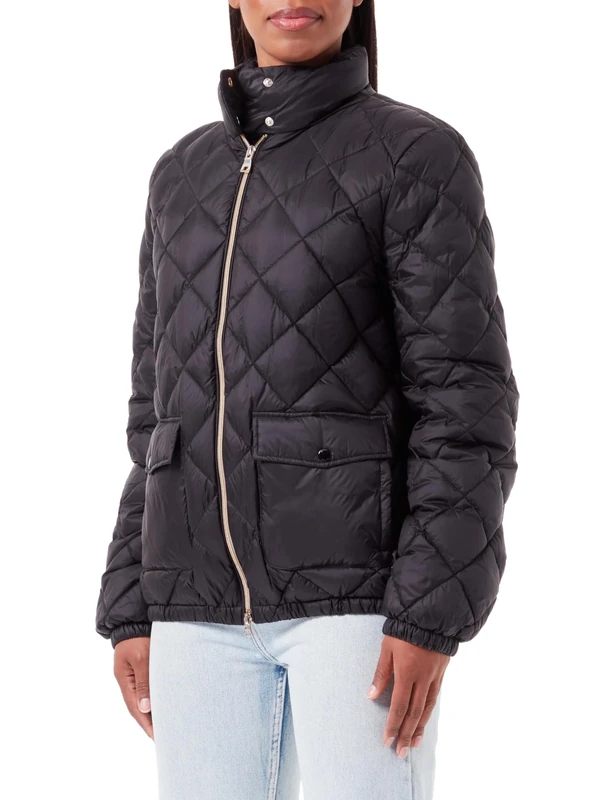 Geox Women's W MYLUSE Jacket, Black,
