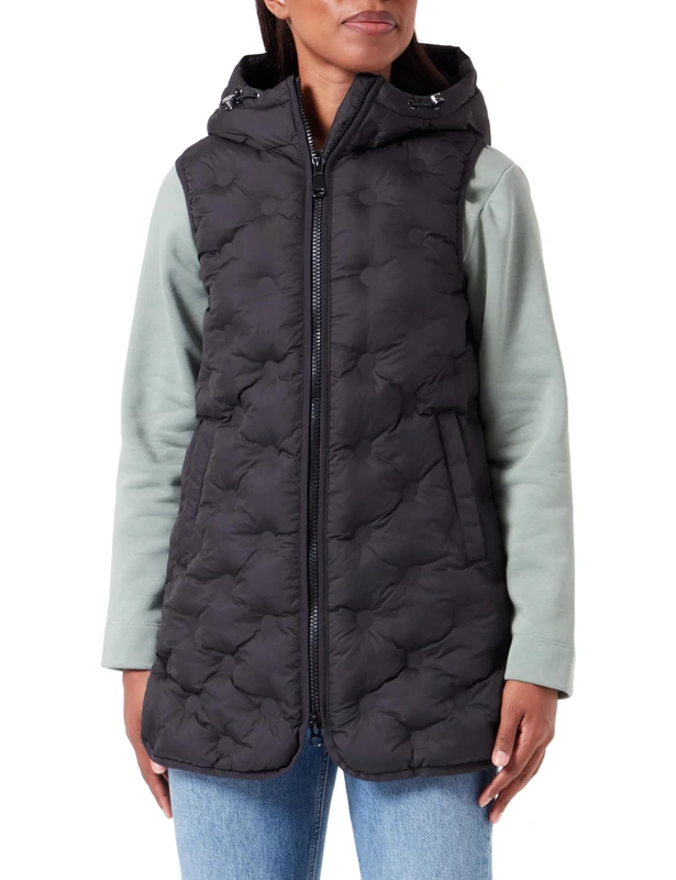 Geox Women's W VILDE Jacket, Black,