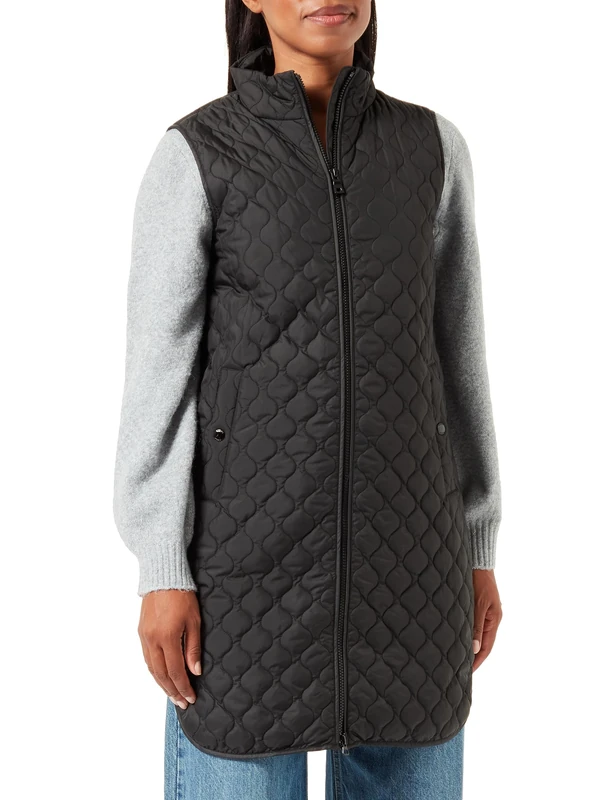 Geox Women's W ASHEELY Jacket, Black, 44