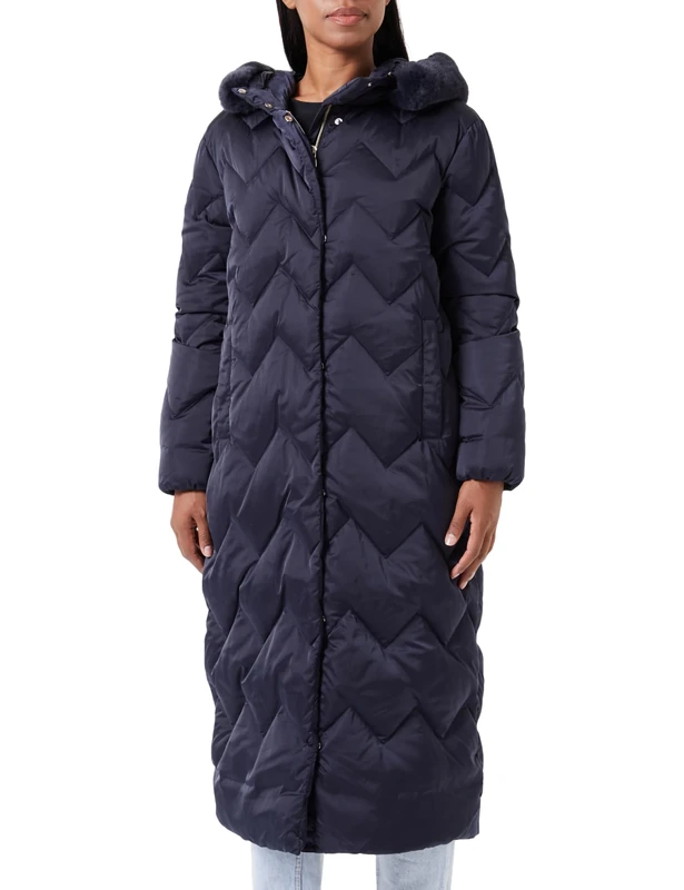 Geox Women's W CHLOO Jacket, Sky Captain, 40 EU