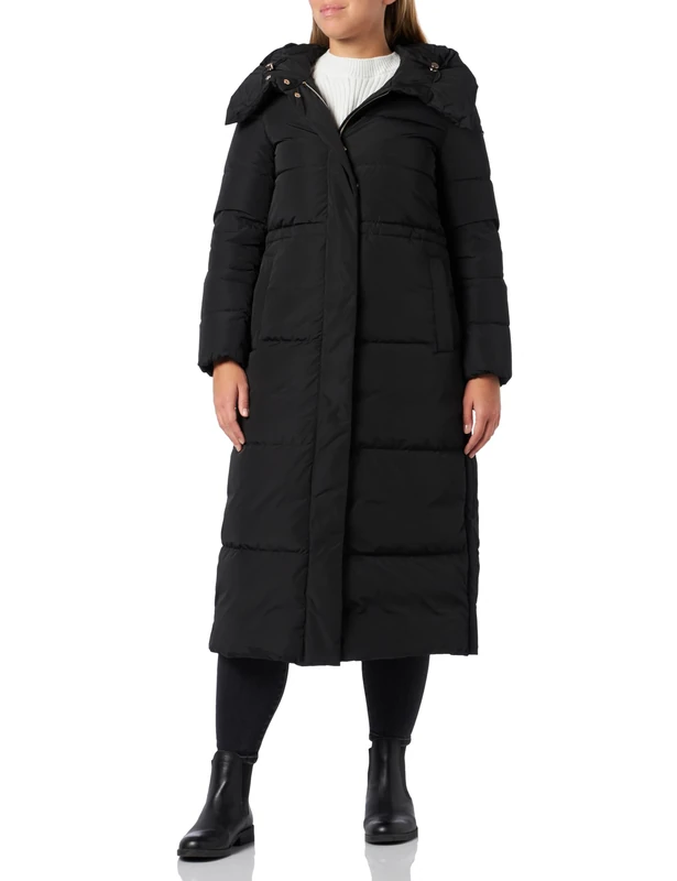 Geox Women's W PHEBY Jacket, Black, 40 EU