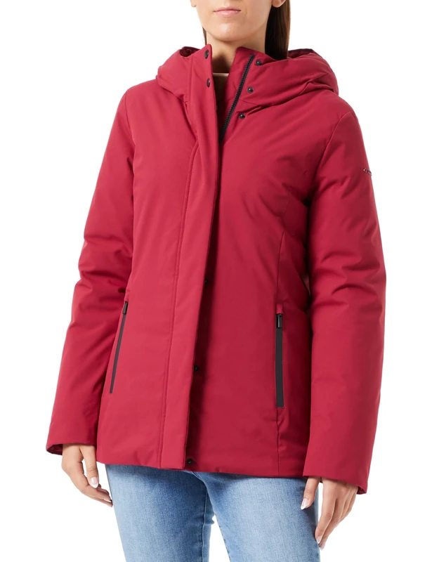 Geox Women's W SPHERICA Jacket, Rumba RED, 40