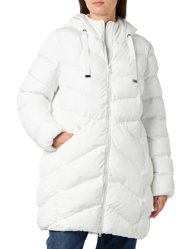 Geox Women's W ANYLLA Jacket, BLANC DE BLANC,