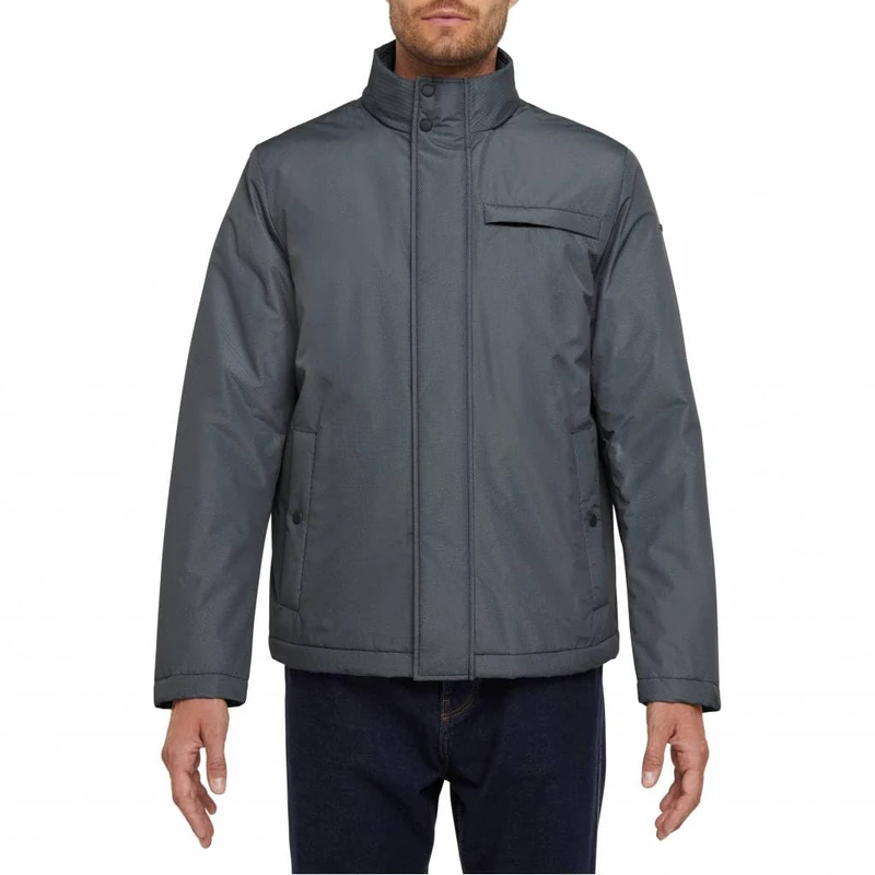 Geox Men's M VINCIT Jacket, BLACK/LIGHT GREY,