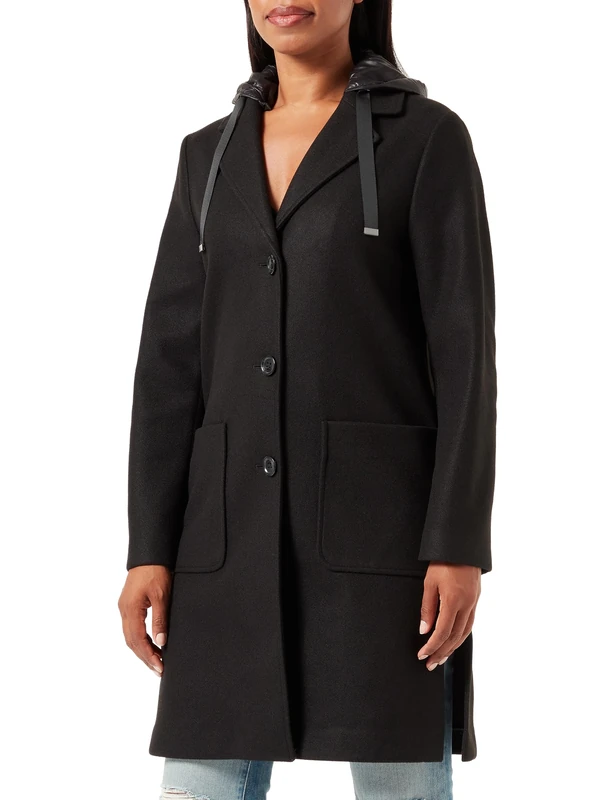 Geox Women's W DORALEA Jacket, Black, 16