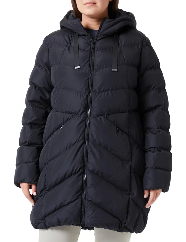 Geox Women's W ANYLLA Jacket, Black, 42