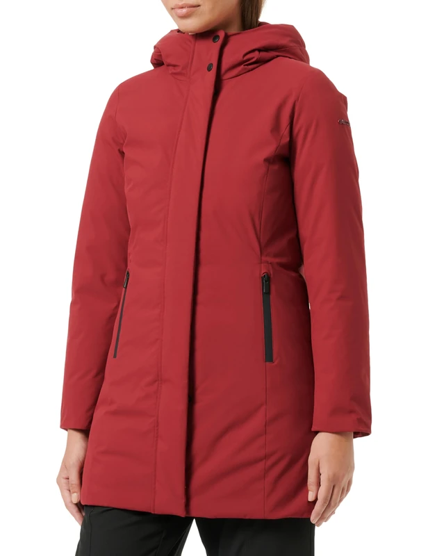 Geox Women's W SPHERICA Jacket, Rumba RED, 38