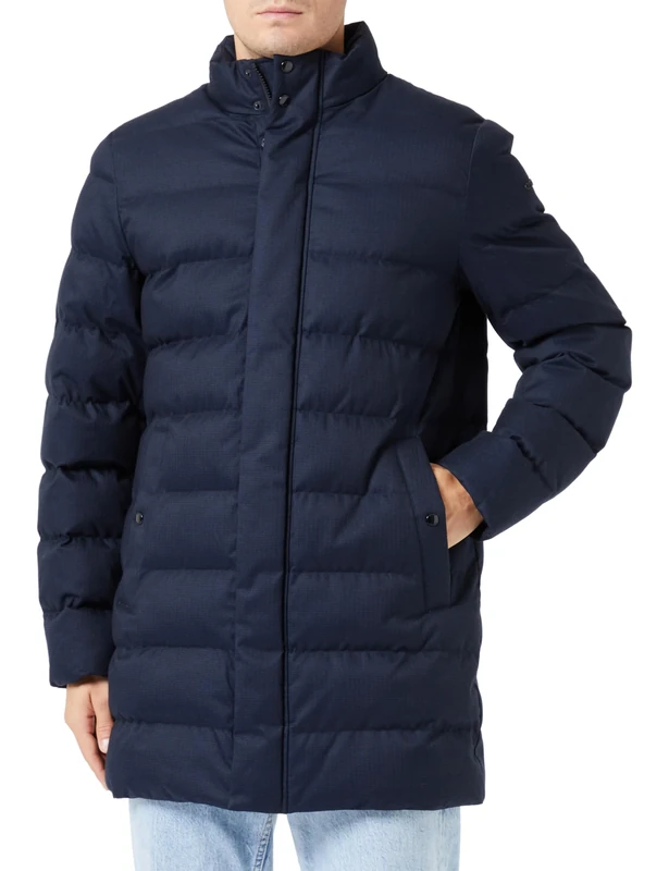 Geox Men's M LEVICO Jacket, Sky Captain/Black, 40