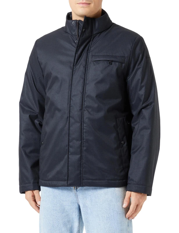 Geox Men's M VINCIT Jacket, ASPHALT/BLACK,
