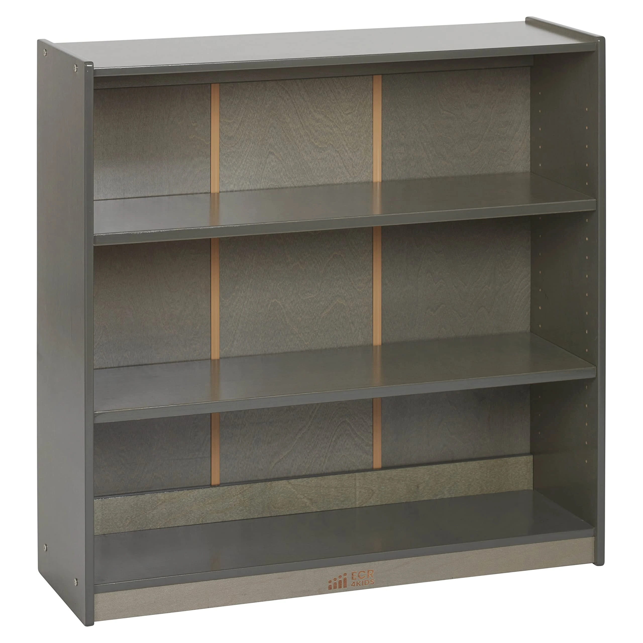 ECR4Kids Classic Bookcase, 91.4 cm, Adjustable Shelves, Washed Grey